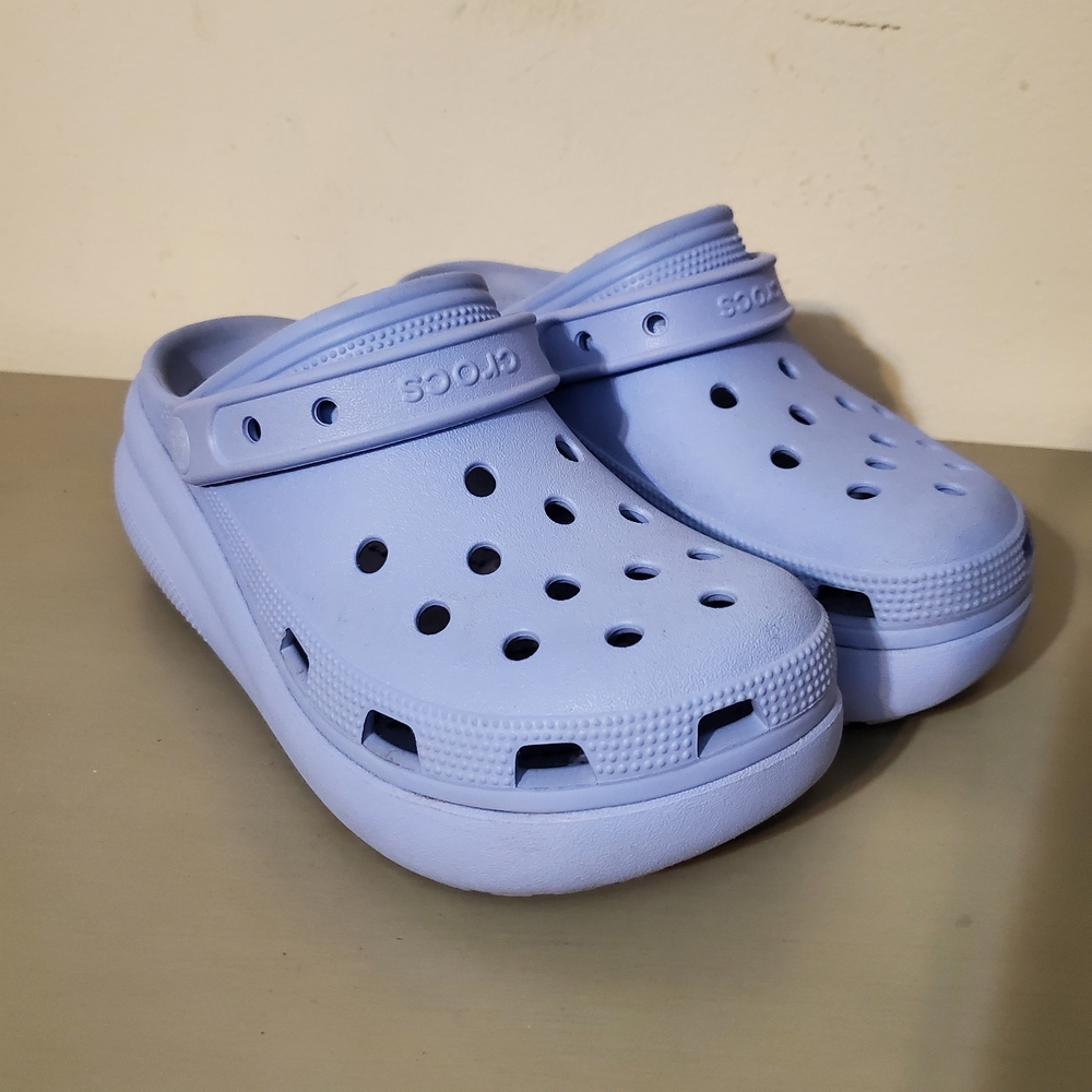 CROCS Classic Crush Platform Chunky  Clog Periwinkle Womens 6 - Picture 4 of 7